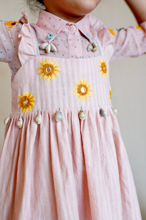 The Right Cut-Pink Sunset Shirt Dress Set-INDIASPOPUP.COM
