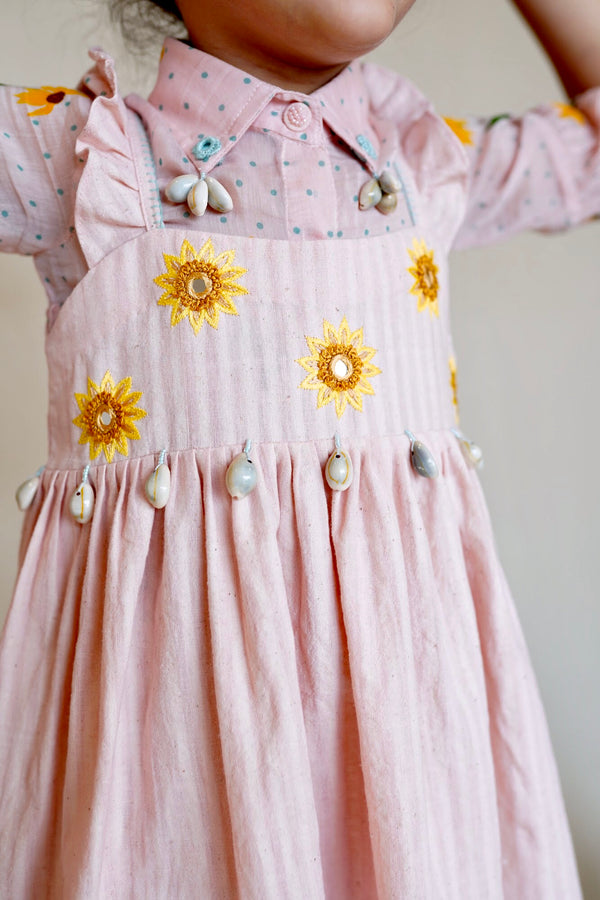 The Right Cut-Pink Sunset Shirt Dress Set-INDIASPOPUP.COM