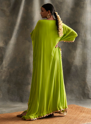 Parrot Green Kaftan