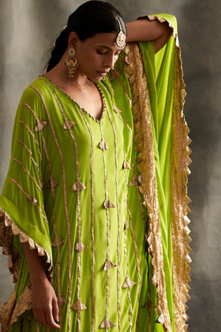 Parrot Green Kaftan