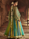 Itrh-Multicolour Mahi Kafta Jacket Skirt Set-INDIASPOPUP.COM