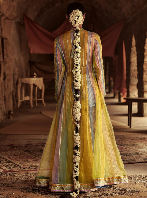 Itrh-Multicolour Jahaan Angrakha Pant Set-INDIASPOPUP.COM