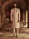 Itrh-Pink And Peach Sultan Sherwani Set-INDIASPOPUP.COM