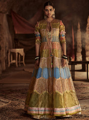 Itrh-Multicolour Fiaza Jacket Skirt Set-INDIASPOPUP.COM