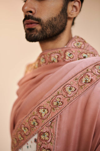 Jatin Malik-Pearl White Sherwani Set-INDIASPOPUP.COM