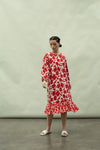 Kanelle-Red Larissa Dress-INDIASPOPUP.COM