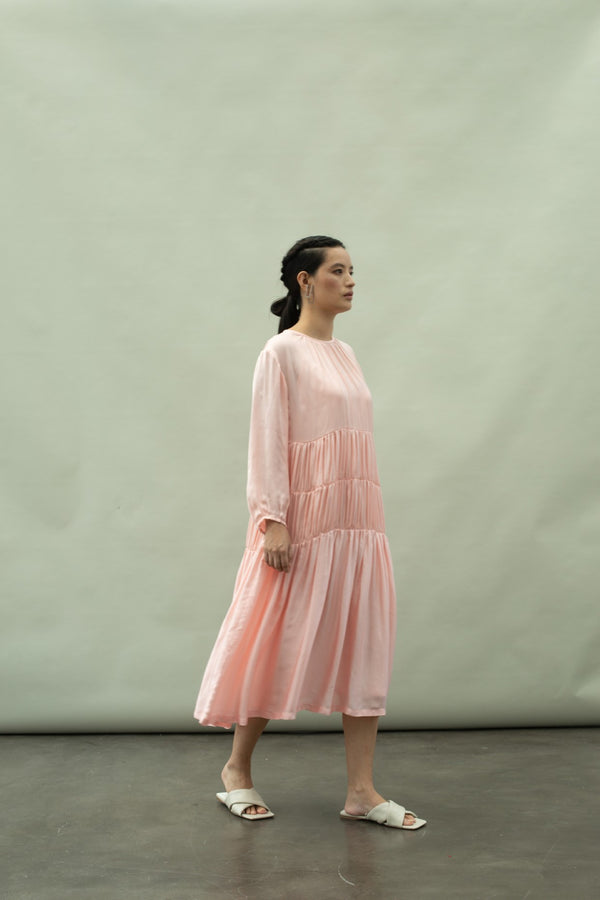 Kanelle-Pink Belle Dress-INDIASPOPUP.COM