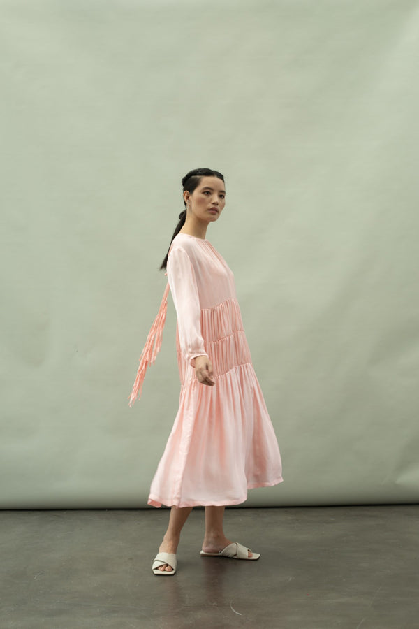 Kanelle-Pink Belle Dress-INDIASPOPUP.COM