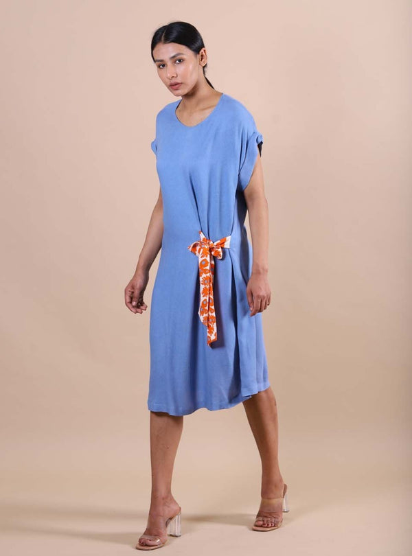 Kanelle-Blue Octavia Dress-INDIASPOPUP.COM