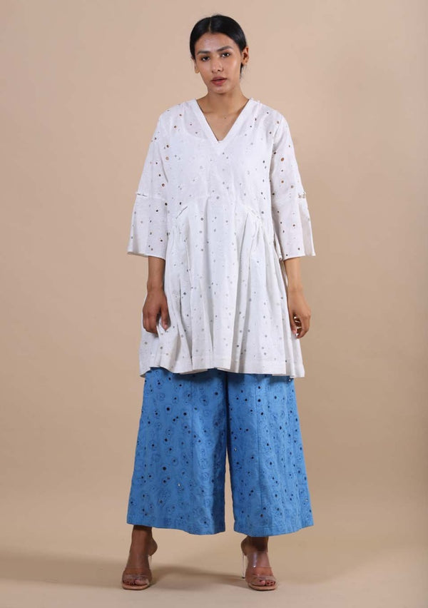 Kanelle-White Anais Top-INDIASPOPUP.COM