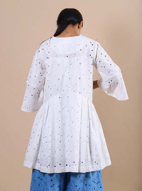 Kanelle-White Anais Top-INDIASPOPUP.COM