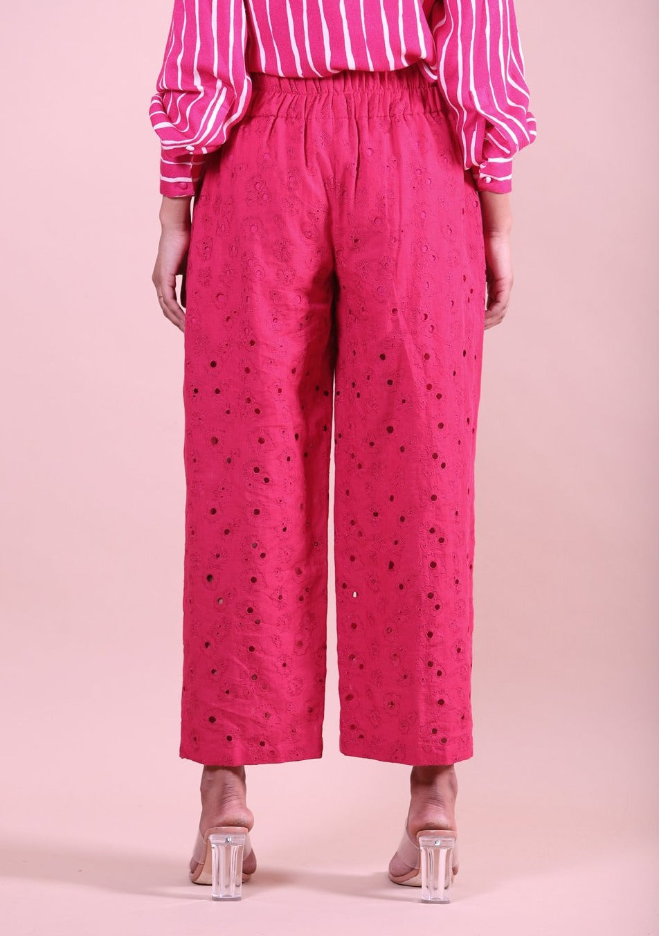 Kanelle | Pink Camille Top With Trouser | INDIASPOPUP.COM