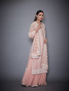 Ri.Ritu Kumar-Pastel Pink Kurta With Skirt & Dupatta-INDIASPOPUP.COM
