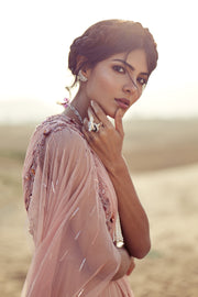 K-Anshika - Pink Embroidered Jumpsuit - INDIASPOPUP.COM