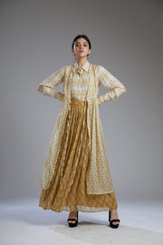 Koai-Yellow & White Polka Dot Cape-INDIASPOPUP.COM