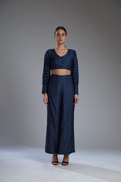 Koai-Blue & Pink Polka Pants-INDIASPOPUP.COM