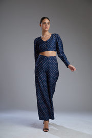 Koai-Blue & Pink Polka Pants-INDIASPOPUP.COM