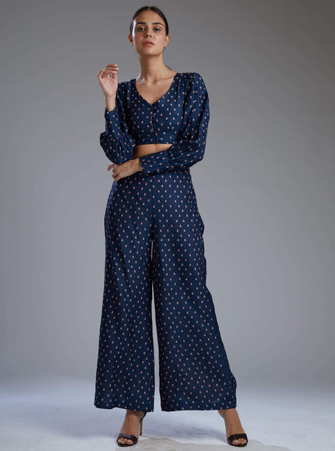Koai-Blue & Pink Polka Pants-INDIASPOPUP.COM