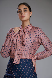 Koai-Pink Bow Top Shirt-INDIASPOPUP.COM