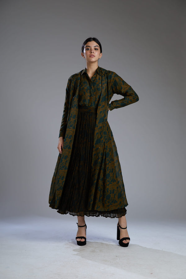 Koai-Green Floral Jacket-INDIASPOPUP.COM