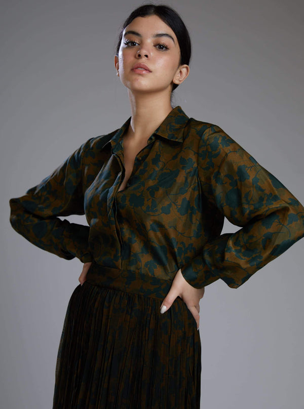 Koai-Green Floral Shirt-INDIASPOPUP.COM