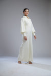 Koai-White Crepe Shirt Jumpsuit-INDIASPOPUP.COM
