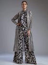 Koai-White & Black Dabu Print Cape-INDIASPOPUP.COM
