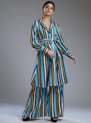 Koai-Multicolor Stripe Pants-INDIASPOPUP.COM