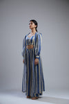 Koai-Blue & Beige Stripe Cape-INDIASPOPUP.COM