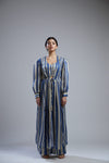 Koai-Blue & Beige Stripe Cape-INDIASPOPUP.COM