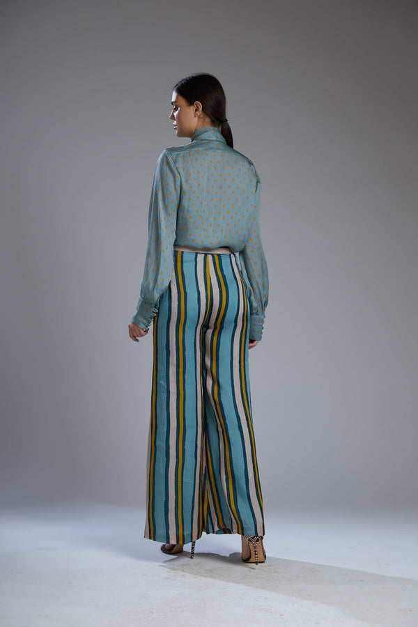Koai-Multicolor Striped Pants-INDIASPOPUP.COM