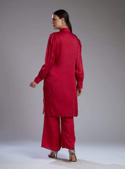 Koai-Pink Booti Long Shirt With Pants-INDIASPOPUP.COM