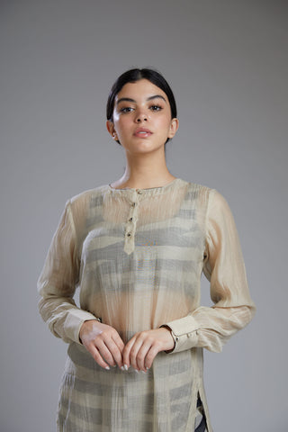 Koai-Plain Off White Tunic-INDIASPOPUP.COM