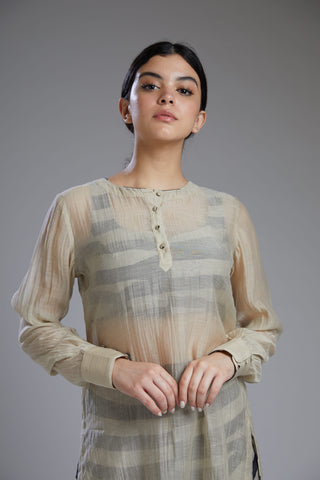 Koai-Plain Off White Tunic-INDIASPOPUP.COM