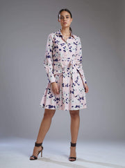 Koai-Pink Flower Short Dress-INDIASPOPUP.COM