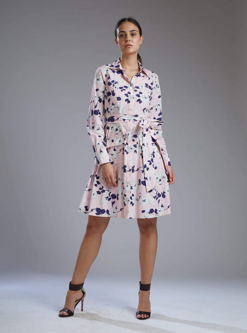 Koai-Pink Flower Short Dress-INDIASPOPUP.COM