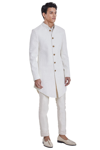 Kunal Rawal-White Highlighted  Jacket-INDIASPOPUP.COM