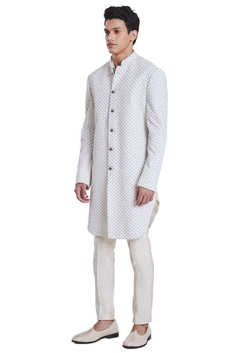 Kunal Rawal-White Beaded Jacket-INDIASPOPUP.COM