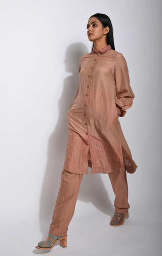 The Loom Art-Brown Rosewood Pants-INDIASPOPUP.COM