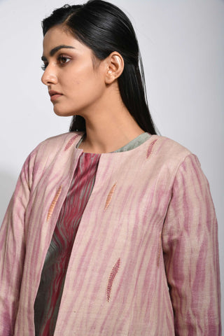 The Loom Art-Dusty Sangaria Jacket-INDIASPOPUP.COM