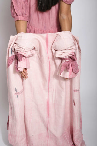 The Loom Art-Powder Pink Overcoat Jacket-INDIASPOPUP.COM