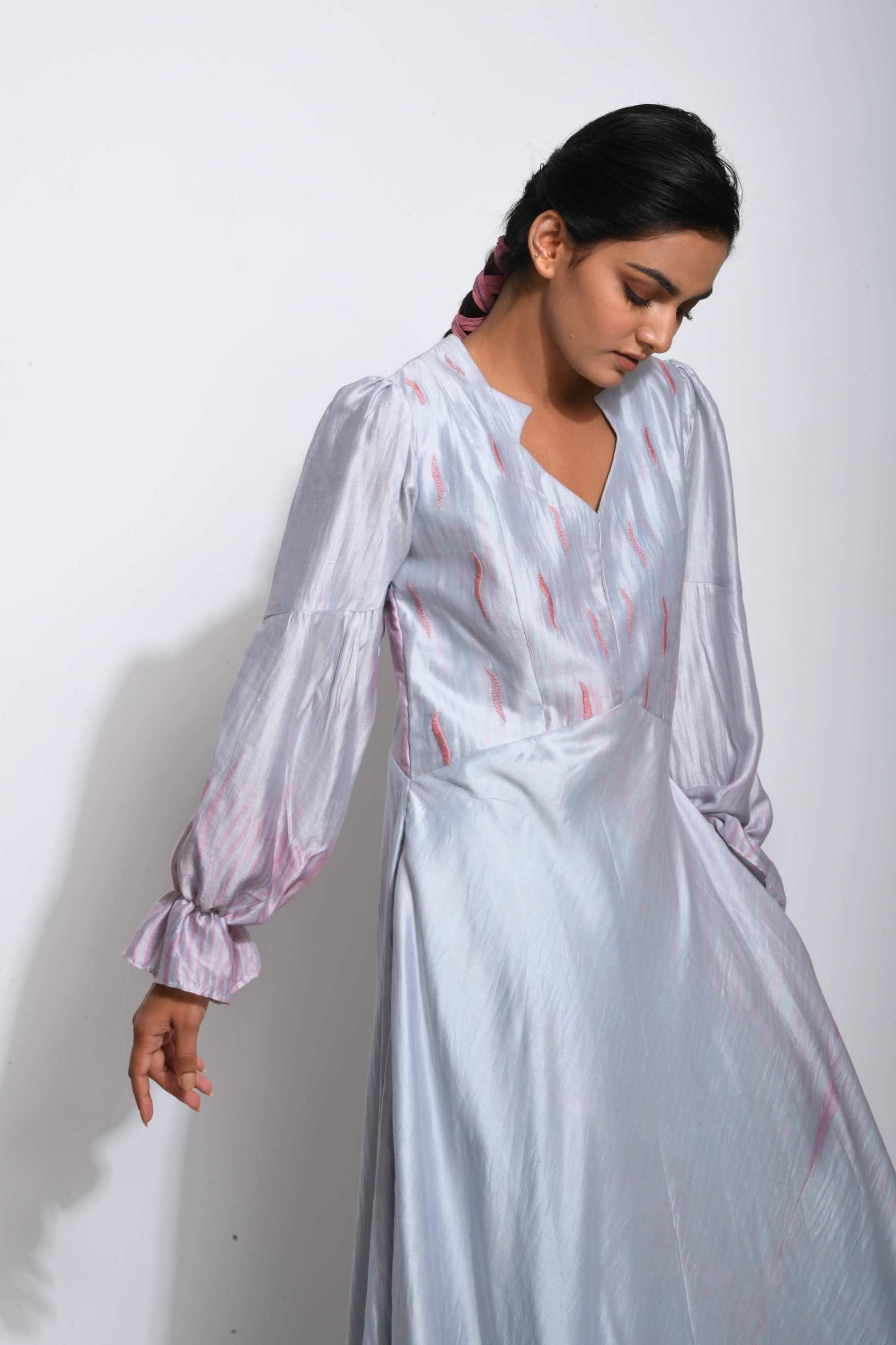persian silk dress Zaria Maxi Dress Persian Orchid
