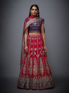 Ri.Ritu Kumar-Pink & Purple Lehenga Set With Dupatta-INDIASPOPUP.COM