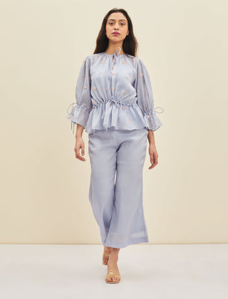 Meadow-Light Blue Lera Co-Ord Set-INDIASPOPUP.COM