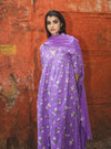 Label Earthen-Lavender Jamuni Phool Patti Kurta Set-INDIASPOPUP.COM