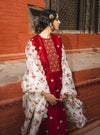 Label Earthen-Maroon Kumkum Banarasi Buti Kurta Set-INDIASPOPUP.COM