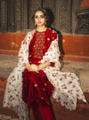 Label Earthen-Maroon Kumkum Banarasi Buti Kurta Set-INDIASPOPUP.COM