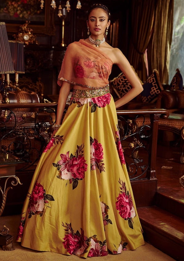 Turmeric Yellow Lehenga Set. – Shyam Narayan Prasad