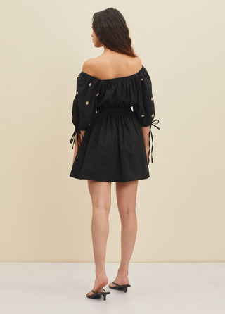 Meadow-Black Lucia Dress-INDIASPOPUP.COM