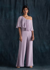 Lavanya Ahuja-Lilac Jumpsuit With Cape-INDIASPOPUP.COM